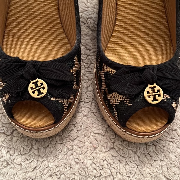 Tory Burch Jackie Leoparx Espadrille wedges sz 8.5 - Picture 8 of 9